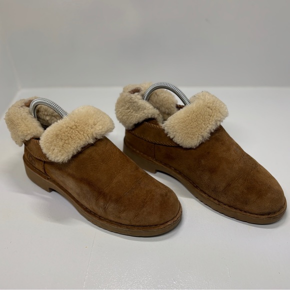 UGG Shearling Slip-On Loafers Brown Women’s 8 - Picture 2 of 11